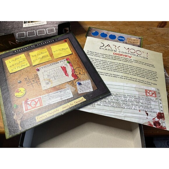 Stronghold Board Game Dark Moon Shadow Corporation Expansion Box - Picture 2 of 5